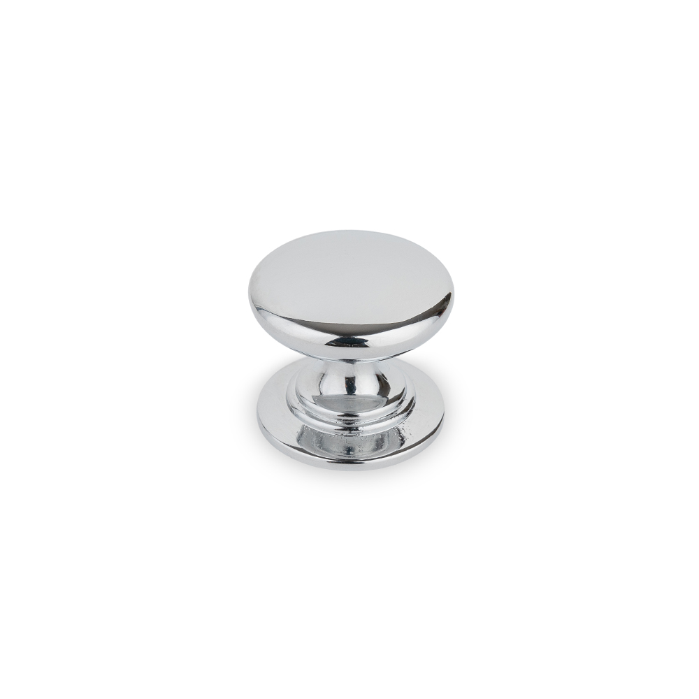 AURORA Small Round Knob - 32mm Diameter - Chrome