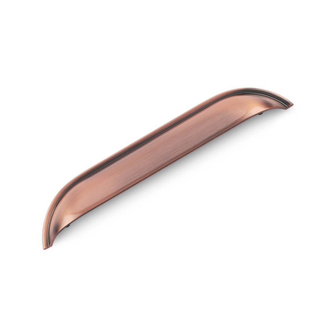 AURORA Linear Cup Handle - 206mm (160mm Hole Centres) - Antique Copper