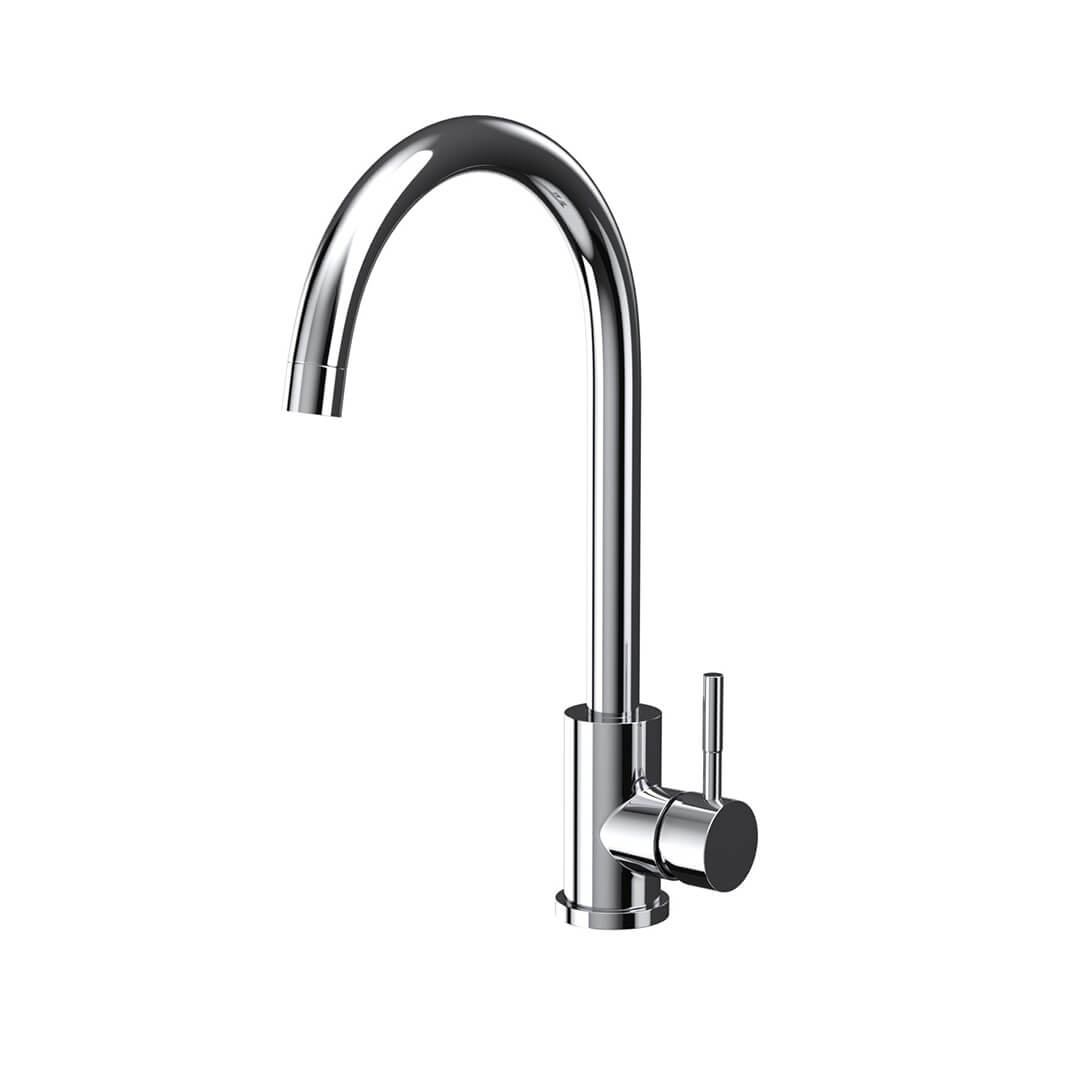 AURORA Swan Neck Mixer Tap - Chrome