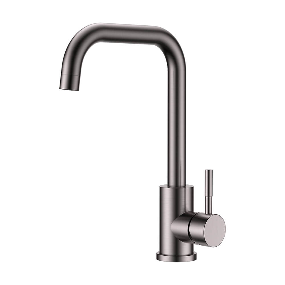 AURORA Salina Single Lever Square Neck Tap - Gunmetal